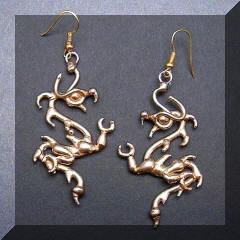 Bronze Dragon Earrings